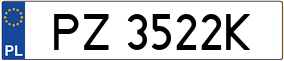 Truck License Plate